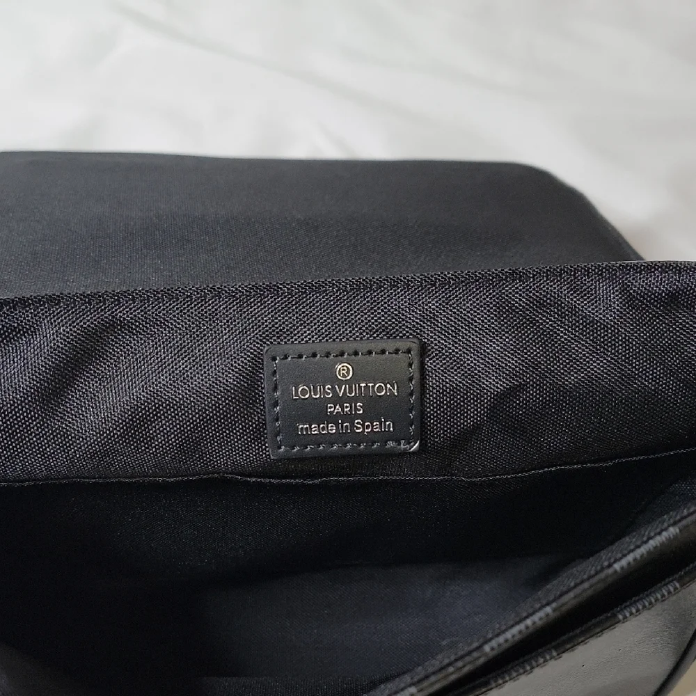 Louis Vuitton Black Checkered Messenger Bag - Picture 3 of 6